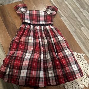 Gymboree 𝖧𝗈𝗅𝗂𝖽𝖺𝗒 Plaid Dress